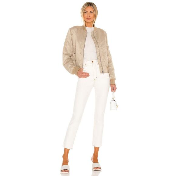 SLVRLAKE Beatnik Ankle Jeans Size 28 Ivory Ecru High Rise Straight Denim Staple - Picture 5 of 14